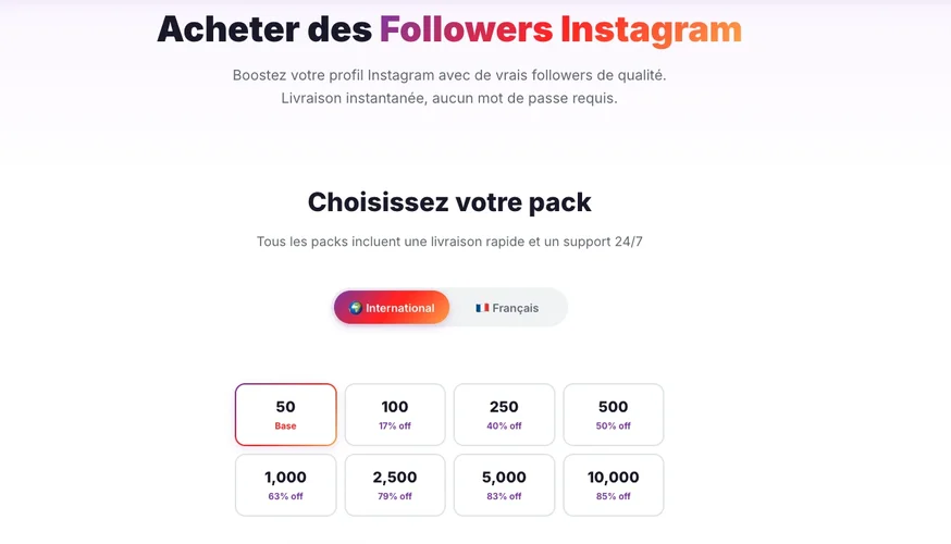 Buy Instagram followers cheap - pricing at Followers Lab